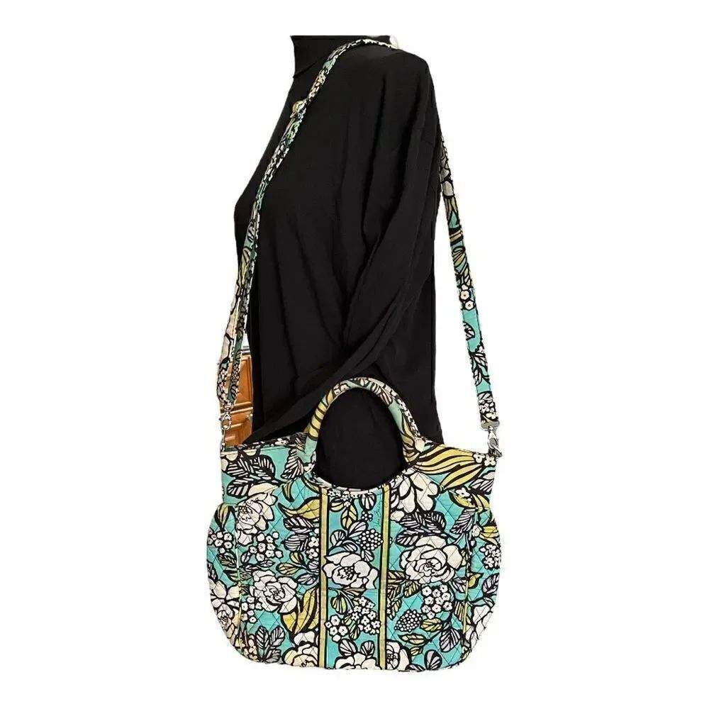 Vera Bradley Island Blooms Large Shoulder Bag
